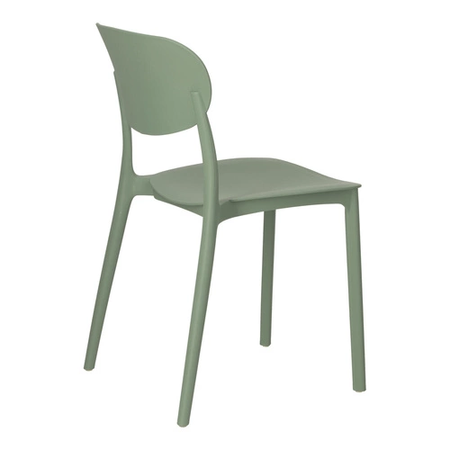 Krzesło Plasta zielone z polipropylenu do kuchni i ogrodu sztaplowane nowoczesne 5five