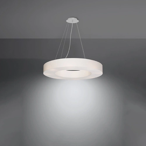 Żyrandol Saturno Slim 70 biały nowoczesny regulowany do salonu i jadalni Sollux Lighting