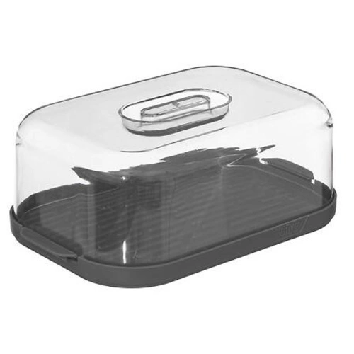 Pudełko na ser Fresh Eat plastikowe       szare