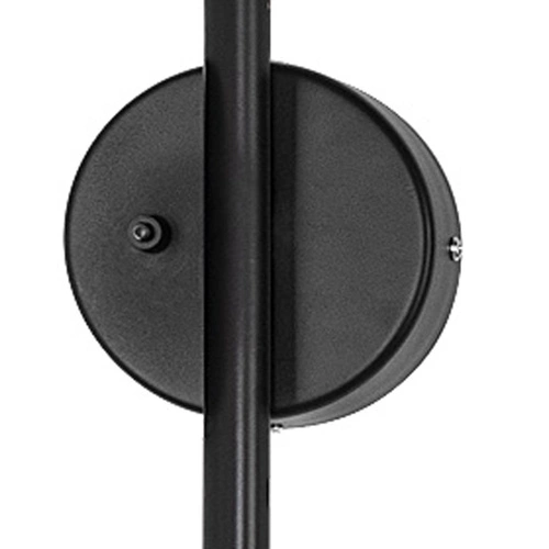 Kinkiet ścienny CRANE-2W czarny regulowany metalowy nowoczesny do salonu 170 cm