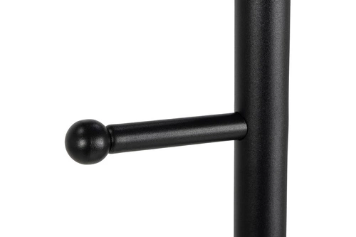 Wieszak stojący do przedpokoju Aspen czarny metalowy nowoczesny industrialny Actona