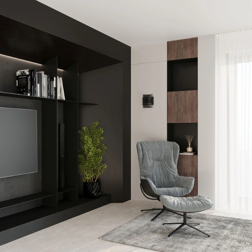 Kinkiet ścienny Hestia czarny nowoczesny metalowy do salonu i sypialni Sollux Lighting