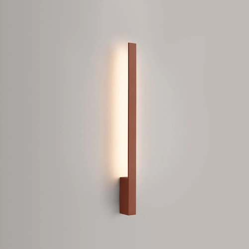 Kinkiet ścienny LED LAHTI 70 nowoczesny czerwony aluminium do salonu i sypialni Thoro