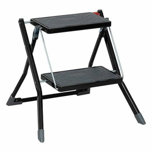 Stołek drabinka składana 2-stopniowa czarna metalowa nowoczesna do domu 5five simply smart