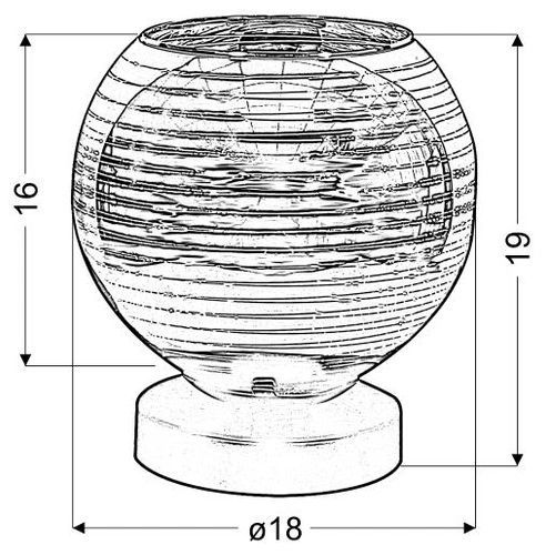 Lampa stołowa Trio 1 1x60W E27 chrom
