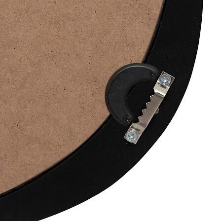 Lustro wiszące Wayne 63x57 cm nowoczesne czarne do łazienki i przedpokoju Atmosphera