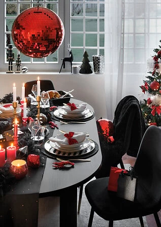 Stół do jadalni Olova Atmosphera owalny czarny 180x90 cm nowoczesny styl japandi