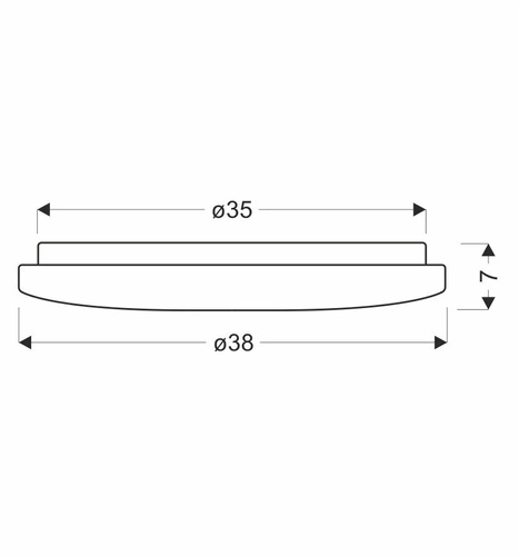 Plafon sufitowy LED VICTUS 38cm biały nowoczesny plafon okrągły do salonu i kuchni