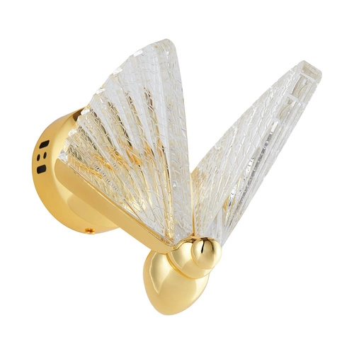 Nowoczesny kinkiet LED BEE Step into Design złoty 18 cm do sypialni i salonu