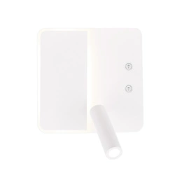 Kinkiet ścienny LED Alma biały nowoczesny do sypialni z regulacją do czytania Candellux