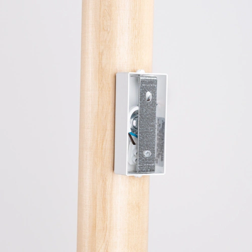 Nowoczesny kinkiet ścienny LINO biały z naturalnego drewna do salonu i sypialni