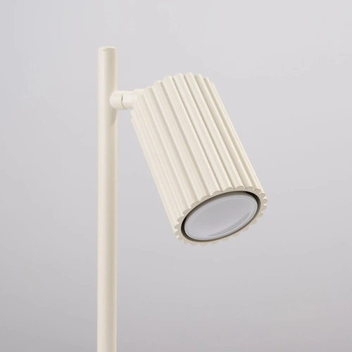 Lampka biurkowa KARBON beżowa nowoczesna regulowana do sypialni i gabinetu SOLLUX LIGHTING