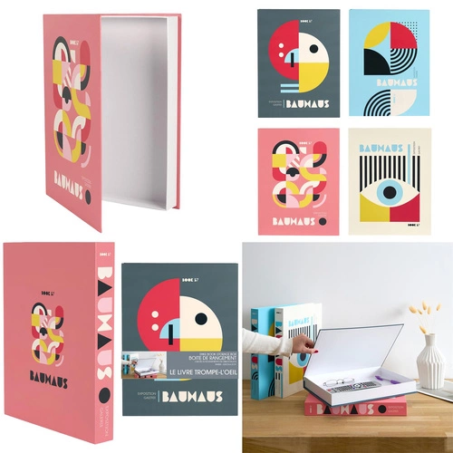 Intesi pudełko ozdobne książka białe dekoracyjne do salonu i sypialni klasyczne tekturowe