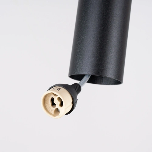 Lampa sufitowa LAGOS 2P czarna nowoczesna do salonu i kuchni 2-punktowa