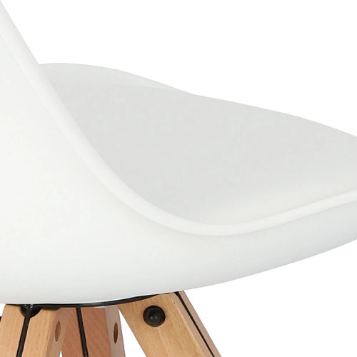 Krzesło Norden Star Square PP biały/naturalny