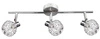 Lampa sufitowa Collar nowoczesna chromowana 3-punktowa regulowana do salonu i sypialni