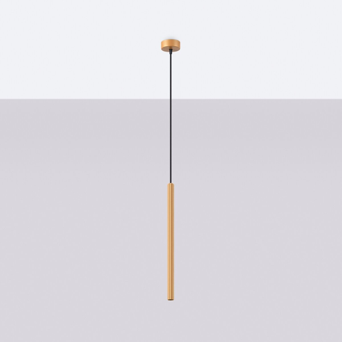 Nowoczesna złota lampa wisząca ARCHE 1 regulowana do salonu, sypialni lub jadalni