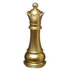 Dekoracja Szachy Hetman złoty 25,5cm