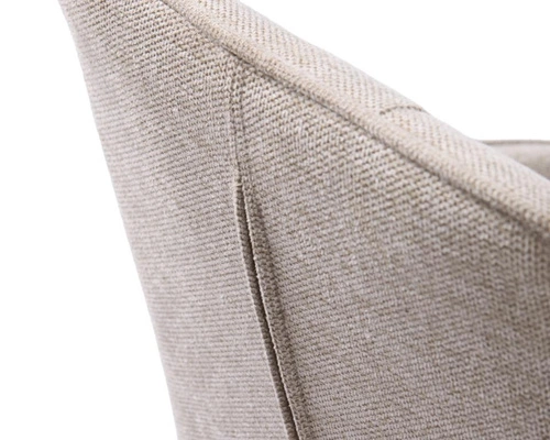 Krzesło Nolan pikowane piaskowe/ czarne