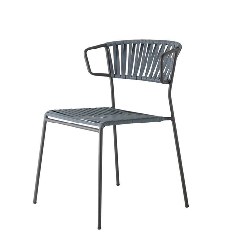 Krzesło Lisa Club Arm antracytowe