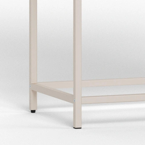 Witryna Seaford szara metalowa loftowa do salonu na alkohol 77 cm