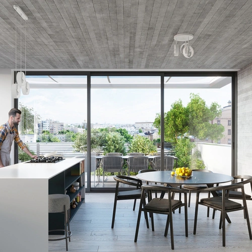 Lampa wisząca TITRAN 3 biała nowoczesna metalowa regulowana do salonu i jadalni