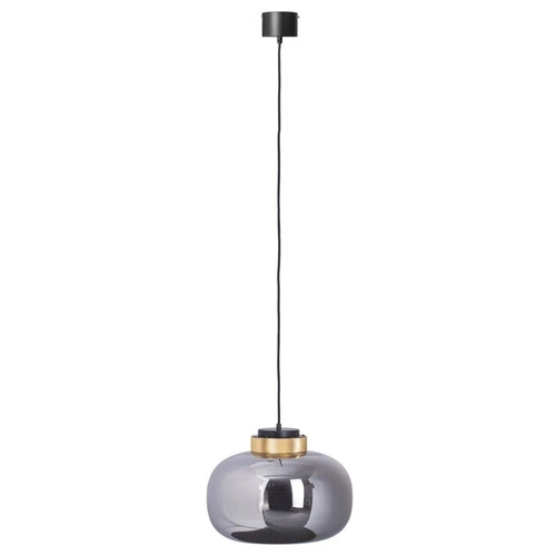 Lampa wisząca BOOM LED szara złota 35 cm nowoczesna do salonu i nad stół Step into Design
