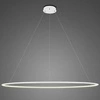 Lampa sufitowa LED Ledowe Okręgi Altavola Design 120 cm nowoczesna do salonu srebrna