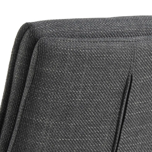 Hoker Flynn nowoczesny tapicerowany z oparciem regulowany obrotowy szary ciemny do kuchni Actona