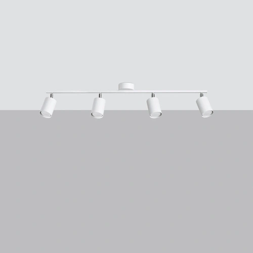 Plafon sufitowy LEMMI 4L biały nowoczesny metalowy z regulacją do salonu i kuchni