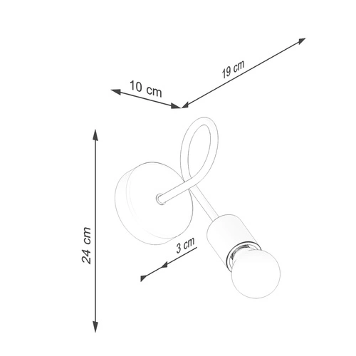 Kinkiet ścienny biały drewniany nowoczesny do salonu i sypialni EMBER Sollux Lighting