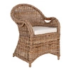 Krzesło Larisa rattan/szare