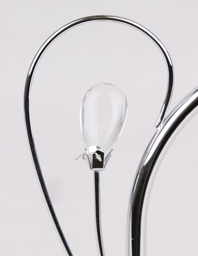 Kinkiet ścienny Simpli nowoczesny biały chrom glamour z kryształkiem do salonu i sypialni CANDELLUX