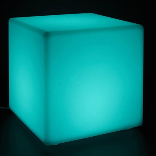 Lampa podłogowa LED Colorfull Cube 25 cm multikolor z pilotem nowoczesna do salonu Intesi