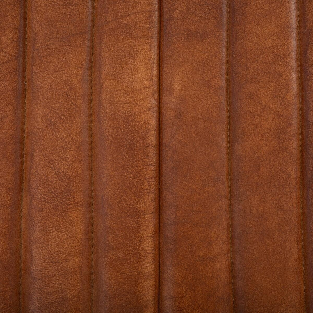 Krzesło tapicerowane skóra naturalna Kavi Atmosphera do jadalni brązowe z podłokietnikami