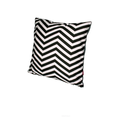 Poduszka dekoracyjna welurowa ZIGZAG Intesi nowoczesna do salonu i sypialni 40x40