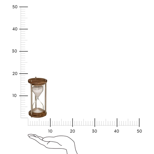 Dekoracja klepsydra Sarah mango