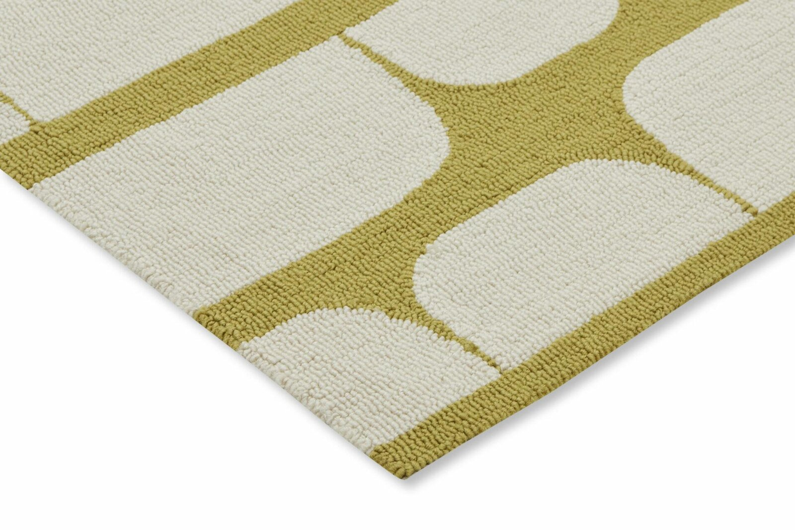 Dywan na taras Kivi Sunshine 250x350 nowoczesny żółty geometryczny łatwy w czyszczeniu zewnętrzny