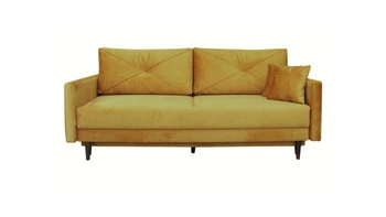 Sofa Saxo z funkcją spania tkanina Monolith 48 nóżki buk naturalny
