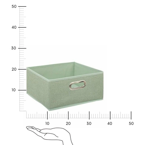 Składane pudełko materiałowe do regału 31x15 cm pistacjowe 5five simply smart