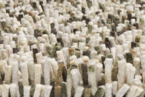 Dywan shaggy do salonu Shaggy Rocks beżowy nowoczesny wełniany 250x350cm Carpets&More