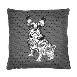 Poduszka dekoracyjna welurowa Bouled 40x40cm nowoczesna antyalergiczna do salonu Intesi