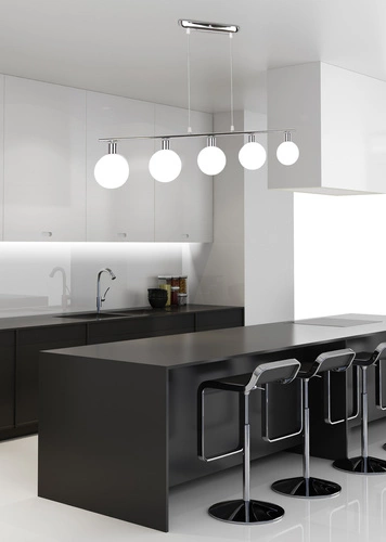 Lampa wisząca Oden nowoczesna szklana biała do salonu i sypialni CANDELLUX