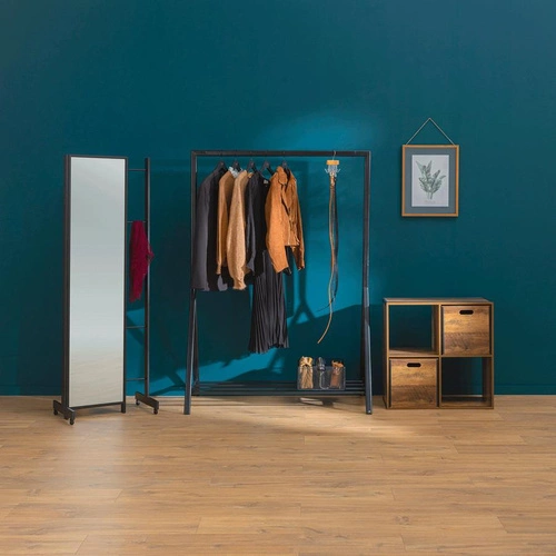 Pudełko do regału industrialne 31x31 cm 5five simply smart z uchwytami MDF naturalne