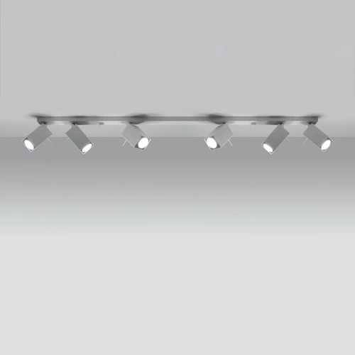 Plafon sufitowy MERIDA 6L biały nowoczesny metalowy do salonu i kuchni Sollux