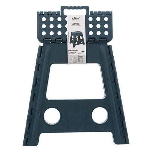 Składany stołek plastikowy 39 cm 5five simply smart morski do kuchni i łazienki