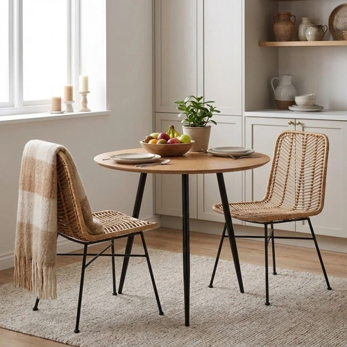 Zestaw 2 krzeseł ogrodowych Surabaya technorattan boho do jadalni i na taras Intesi