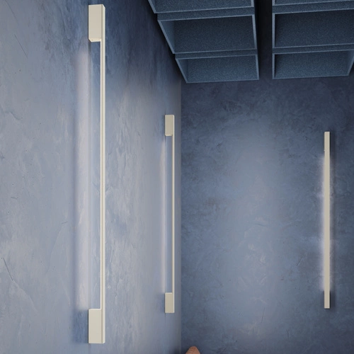 Kinkiet ścienny LED SAPPO 120 nowoczesny beżowy aluminiowy do salonu i sypialni Thoro