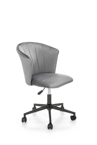 Fotel biurowy Cossio velvet szary