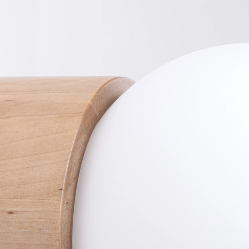 Kinkiet ścienny drewniany BOOMO SOLLUX LIGHTING nowoczesny naturalny do salonu i sypialni